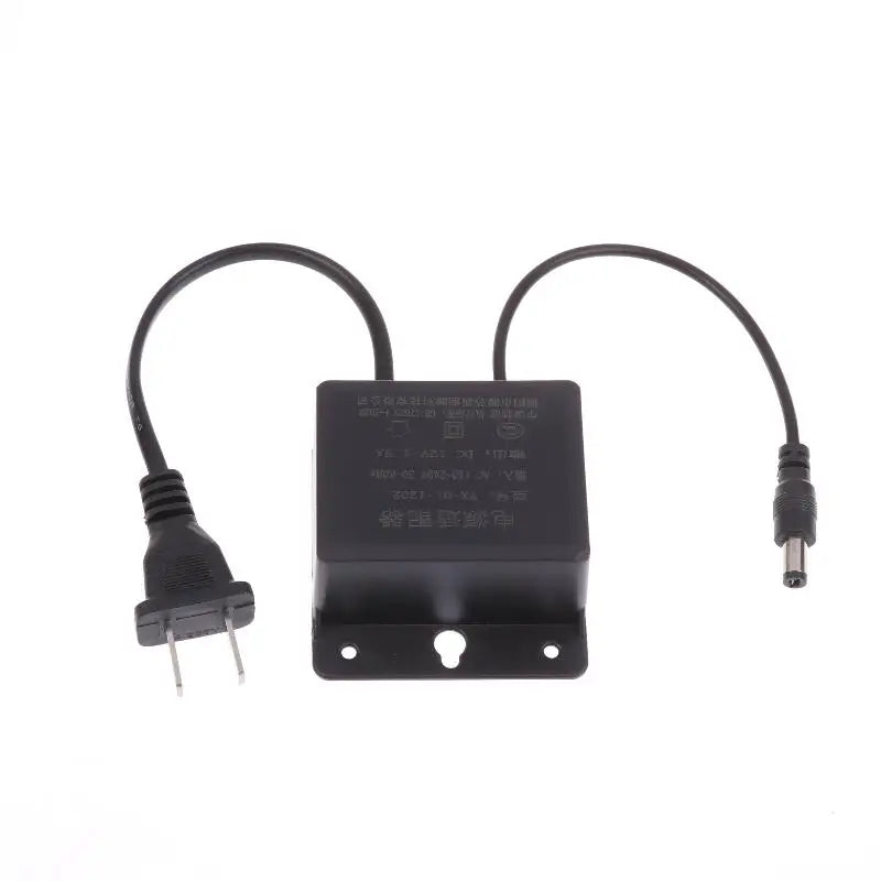 Waterproof Power Adapter DC12V 1 5A US Plug CCTV Security Qme