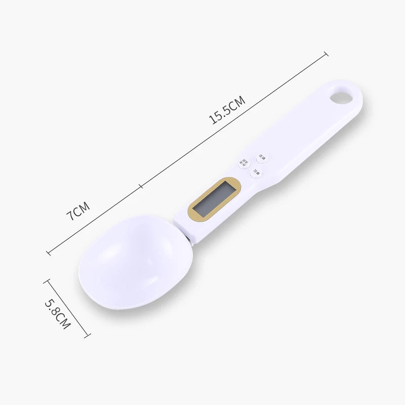 Mini Spoon Scale Digital Kitchen Scale Electronic LCD Food Scale 0.1-500g Cooking Flour Milk Coffee Powder Weight Measure Spoon Qme