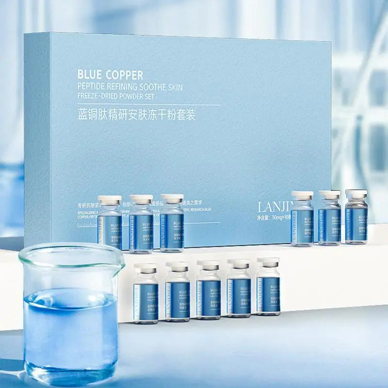 Blue Copper Peptide Freeze-dried Powder Firms Brightens Lifts Skin Qme