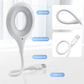 Intelligent Voice Controlled Night Light LED Book USB Flexo Desk Lamp Qme A2