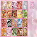 Japanese Style Cute Multi-Theme Sticker Book, Lovely Cartoon Journaling Material, Must-Have for Students & Stationery Lovers Qme B