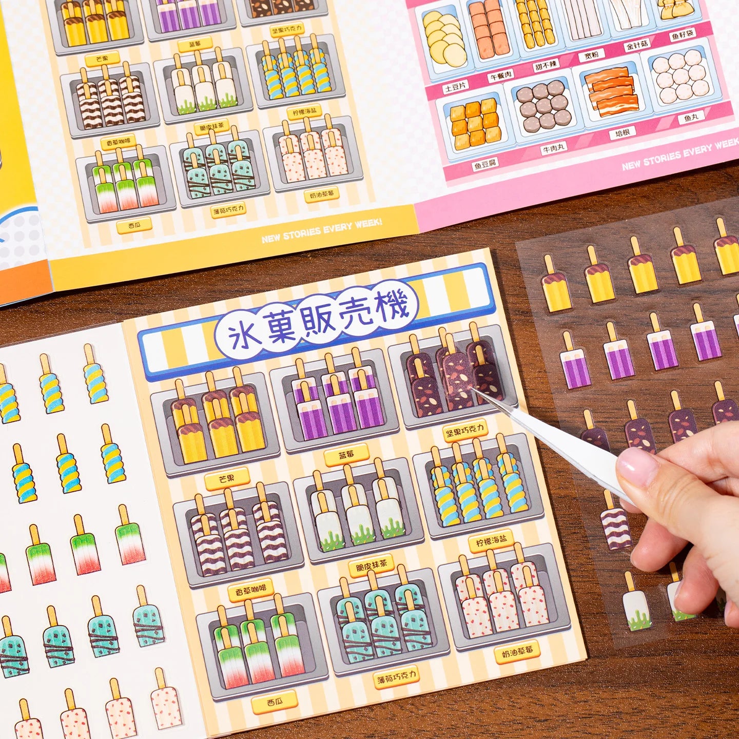 Japanese Stationery Stickers book 24/48 pcs Retro Cartoon Decorative Sticker handmade Scrapbooking Accessories Journal Supplies Qme