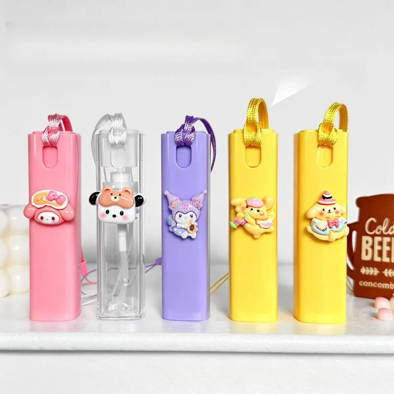 Hello Kitty Kuromi Cute Cartoon Spray Bottle Lanyard-style Refill Qme