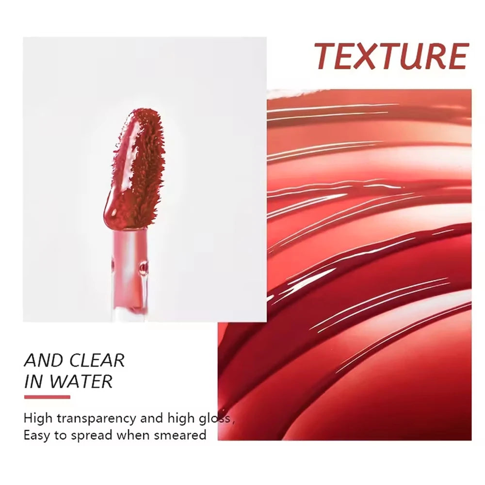 Glossy Lip Glaze 4 Colors Moisturizing Long-wear Gloss Pigment Qme