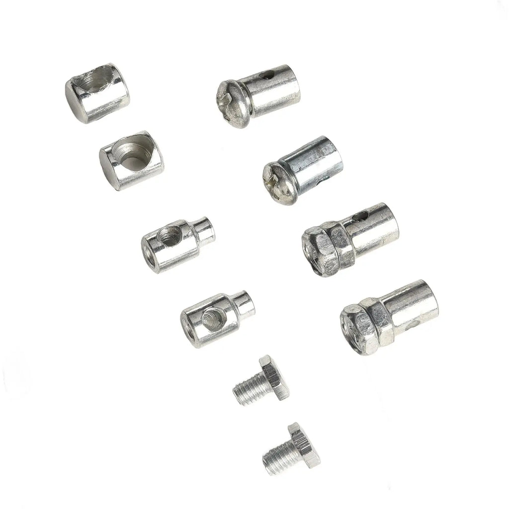Throttle Clutch Cable Repair Kit Solderless Nipple With Sleeve Nut Set With Cable Lawnmower Rotovator Lawn Mower Parts Qme
