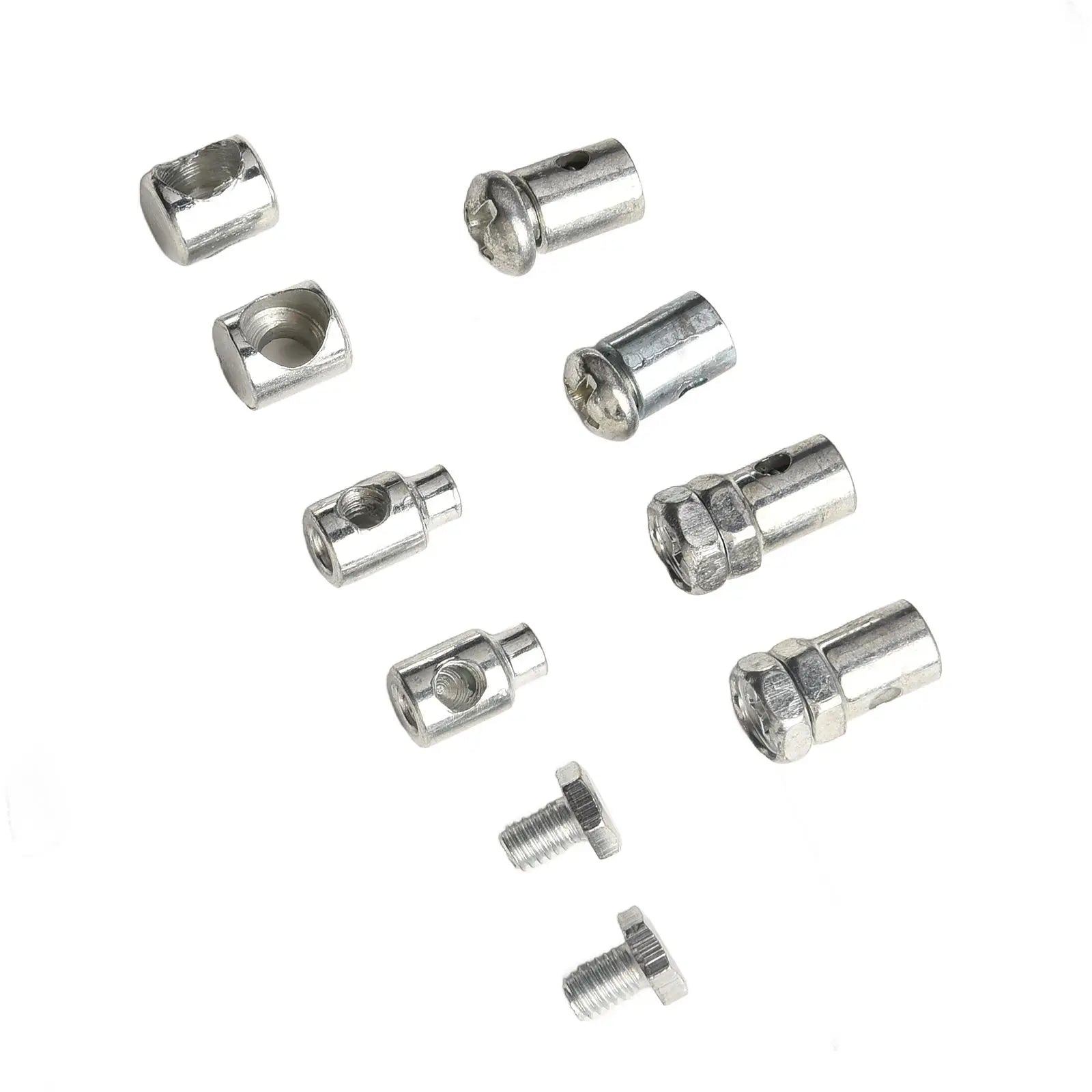 Throttle Clutch Cable Repair Kit Solderless Nipple With Sleeve Nut Set With Cable Lawnmower Rotovator Lawn Mower Parts Qme