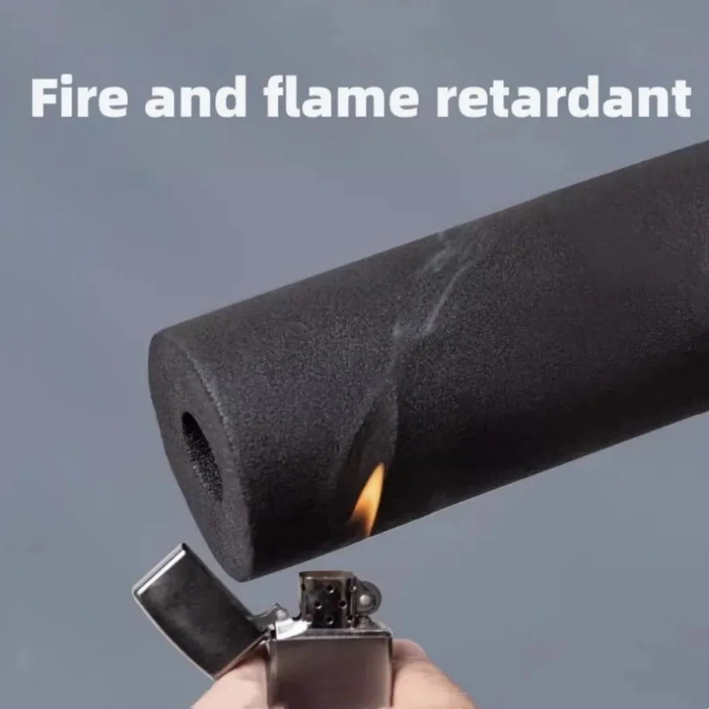 1.8m Rubber Insulation Pipe B1 Grade Thickened Solar Water Heater Water Pipe Flame Retardant and Antifreeze Insulation Sleeve Qme