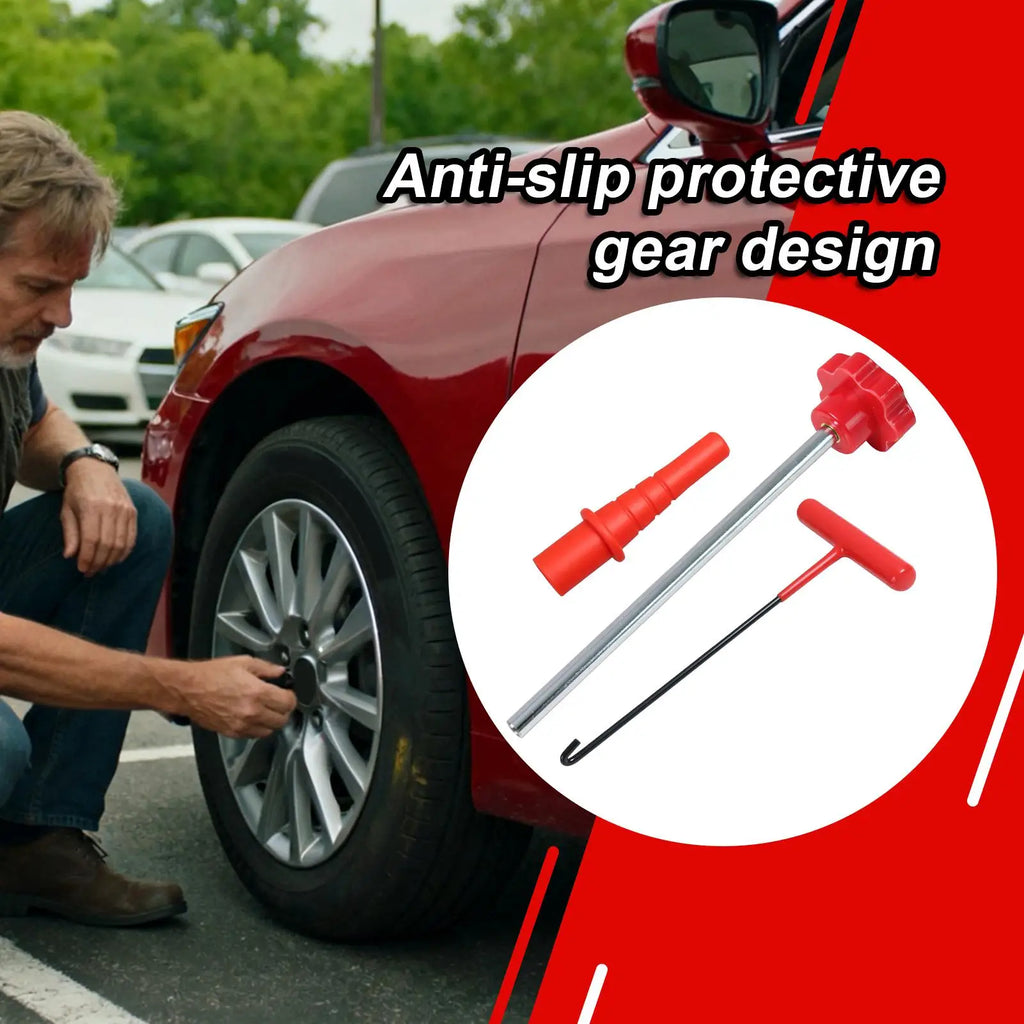 Tire Valve Stem Removal Tool Alloy Non Slip Replacement 3pieces Tire Valve Tools for Automotive Bikes Bicycles Motorcycle ATV Qme