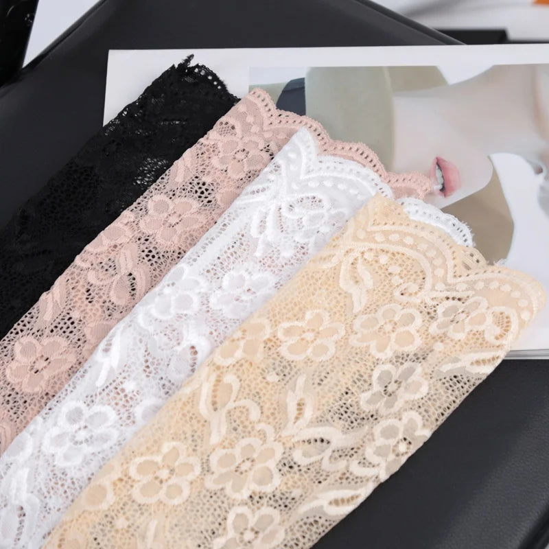 Women Long Lace Fingerless Gloves Flower Sun Protection Arm Sleeves Qme