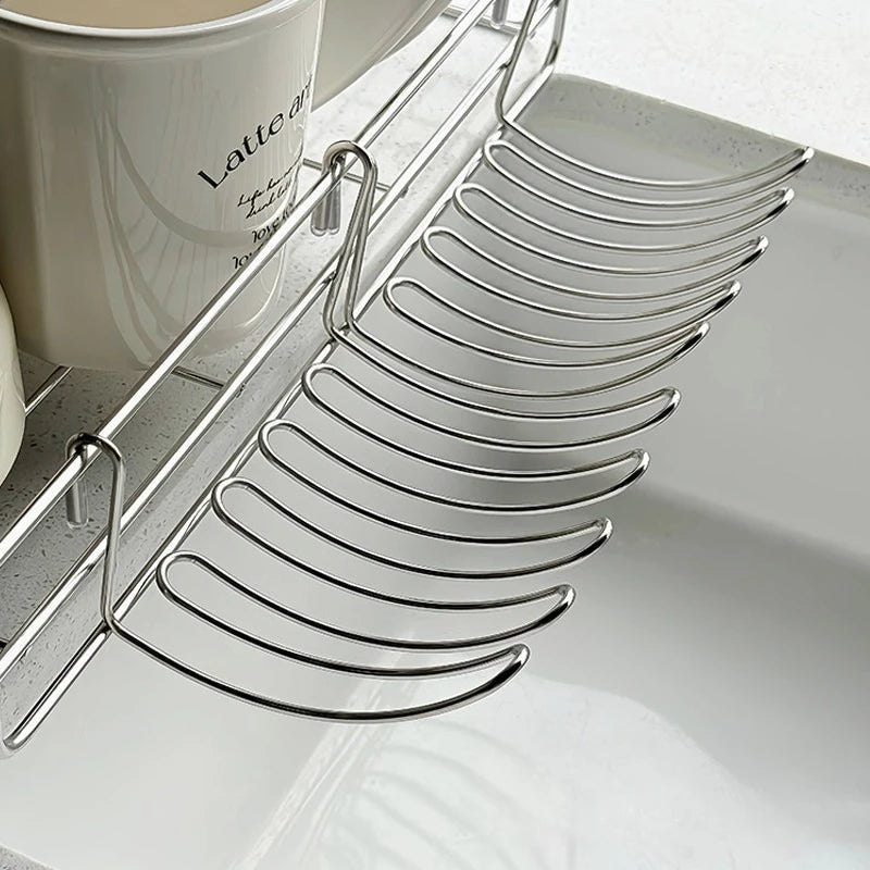 Stainless Steel Sink Drain Basket Hanging Storage Rack, Expandable Organizer Box, Home Storage Basket, Household Supplies Qme