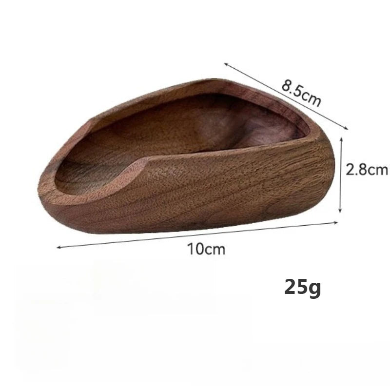Walnut Coffee Weighing Bean Plate Anti-static Powder Qme DARK GRAY