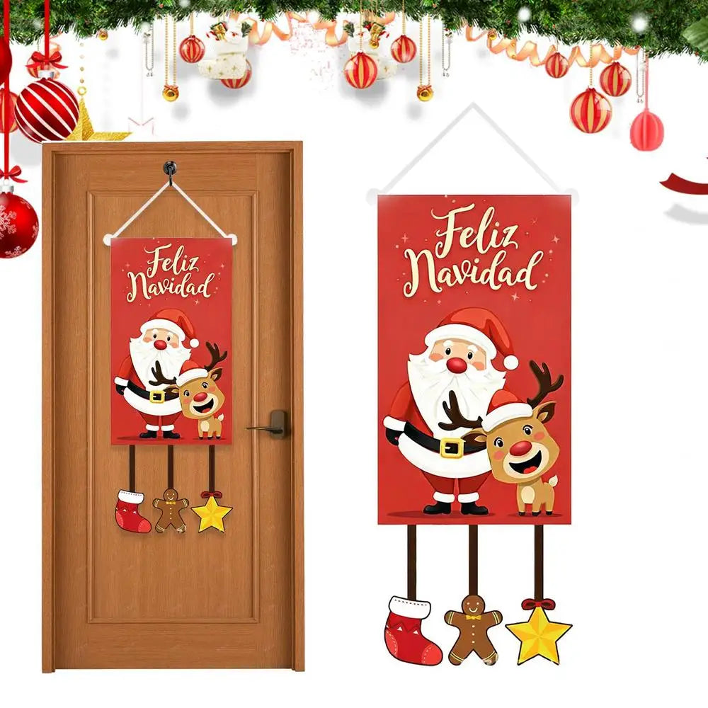 Merry Christmas Flag Waterproof Holiday Decor Decorative Banner Qme A China Mainland