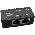 10pcs 1000Mbps Gigabit Single-port Passive POE Injector Power Splitter for IP Camera POE Adapter Module Accessories POE DC12-48v Qme White 10pcs