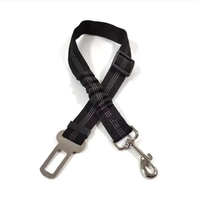 Bungee Fabric Belt Safe Secure Car Travel Reflective Dog Seat Qme A1