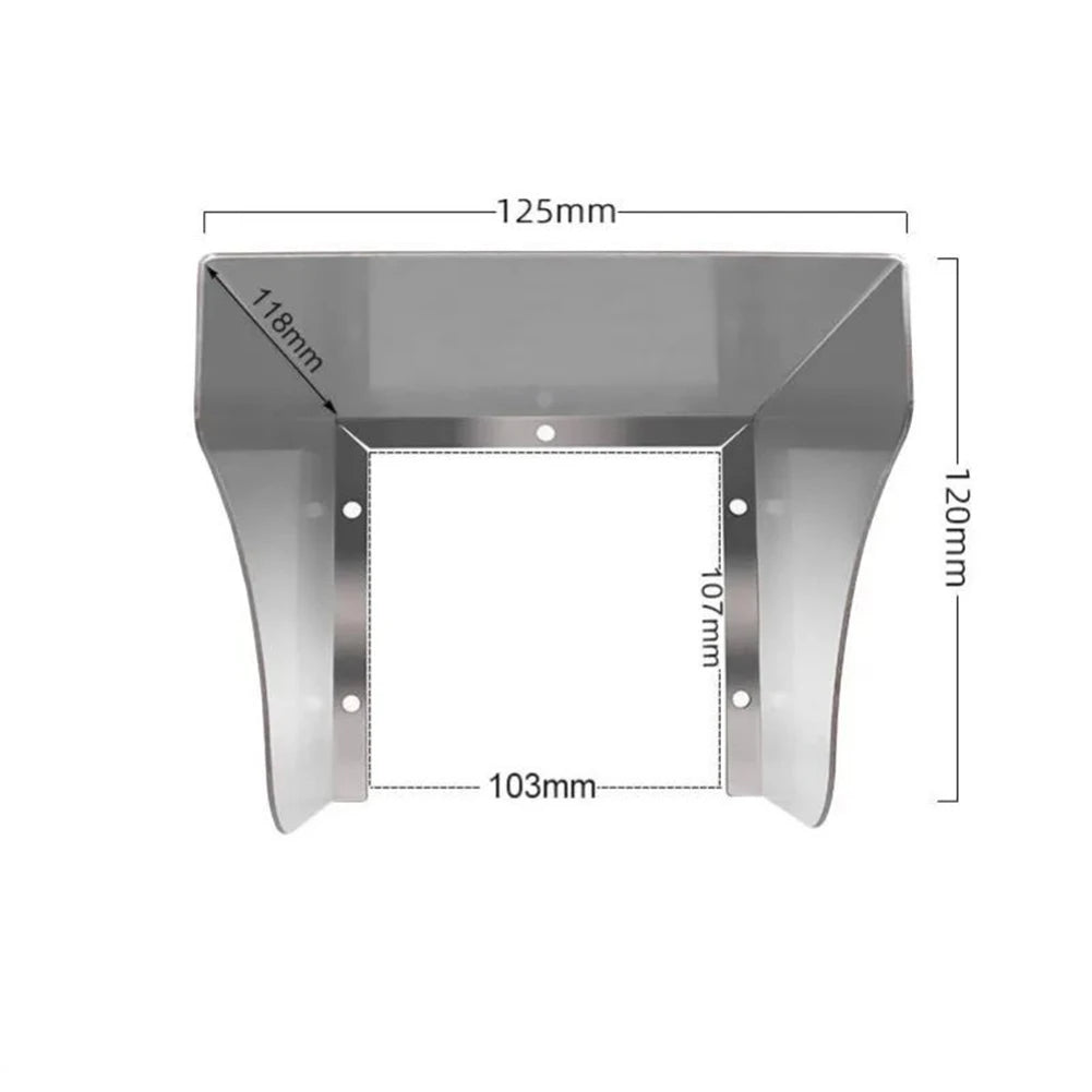 Stainless Steel Waterproof Socket Cover Doorbell Rain Cover Outdoor Switch Protection Socket Protective Cover Household Items Qme 125mm