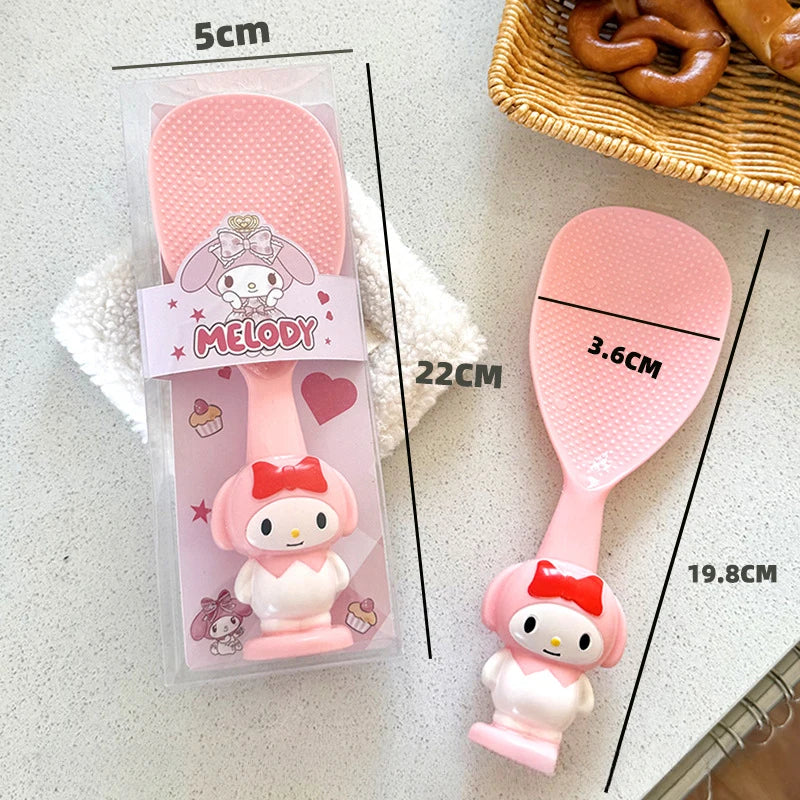 Kuroomi Creative Cartoon Household Spoon Plastic PP Non-Stick Rice Spoon That Stands Upright Qme