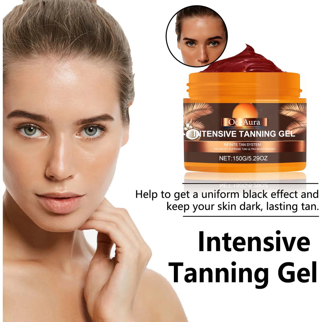 Carroten Tanning Gel Accelerate dark skin Enhance melanin Tan accelerator Cream Long lasting hydrating Sunless Tanning Products Qme