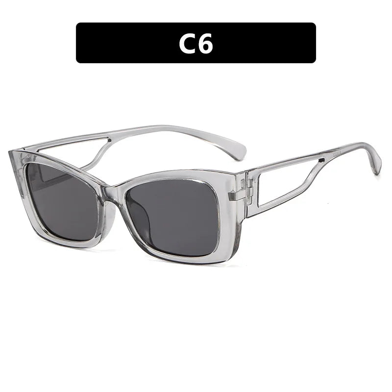 New Cat Eye Women Sunglasses Vintage Brand Designer Fashion Sun Glasses Big Cateye Designer SunGlasses Shades Female Anti-Glare Qme TGY