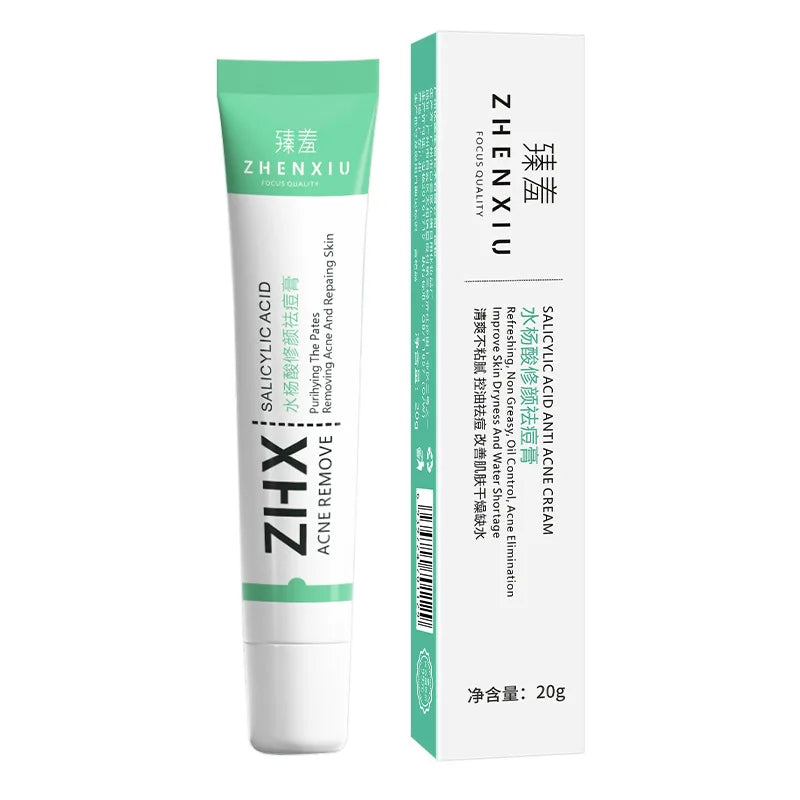Salicylic Acid Shrink Pore Cream Elimination Large Pores Remove Blackehead Oil Control Face Smooth Repairing Skin Care Products Qme 1pc