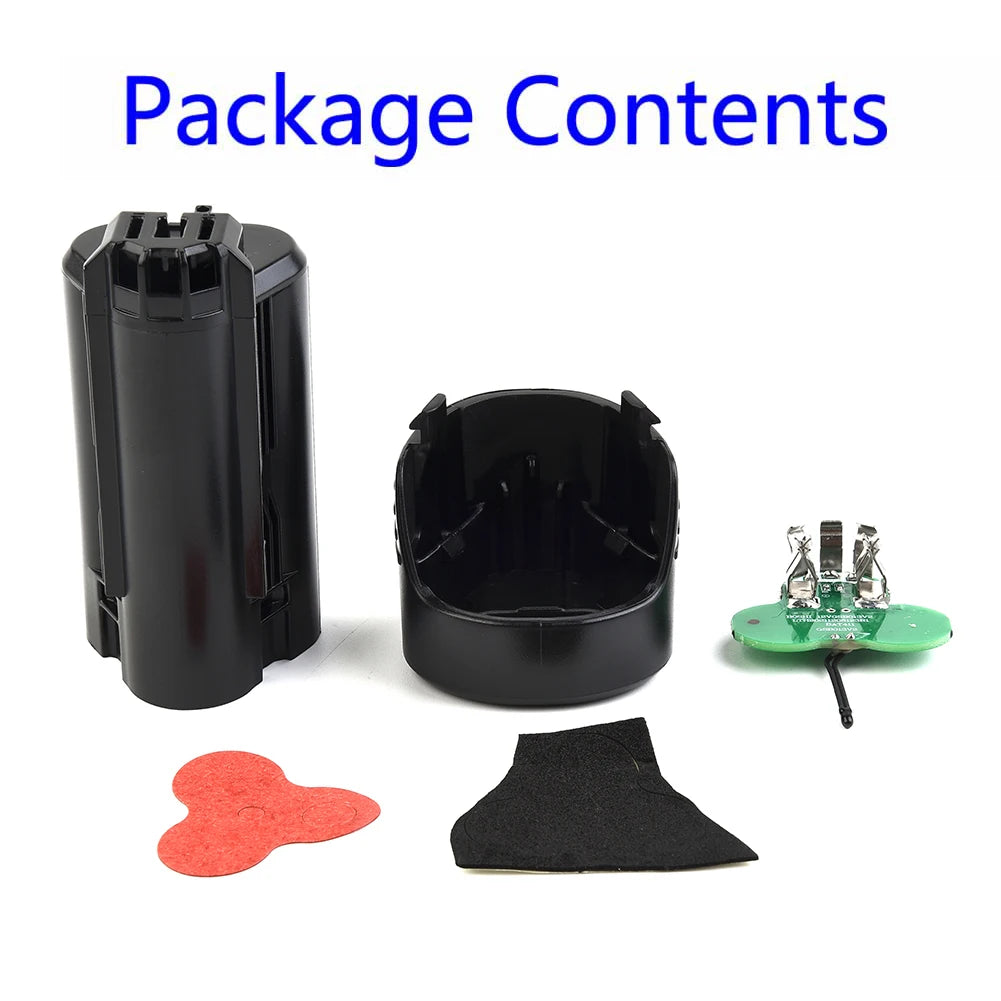 Plastic Case Shell PCB Circuit Board For Bosch 10.8V 12V BAT411 Lithium-Battery For TSR1080 GSR10.8-2 GSA10.8V Power Tool Parts Qme