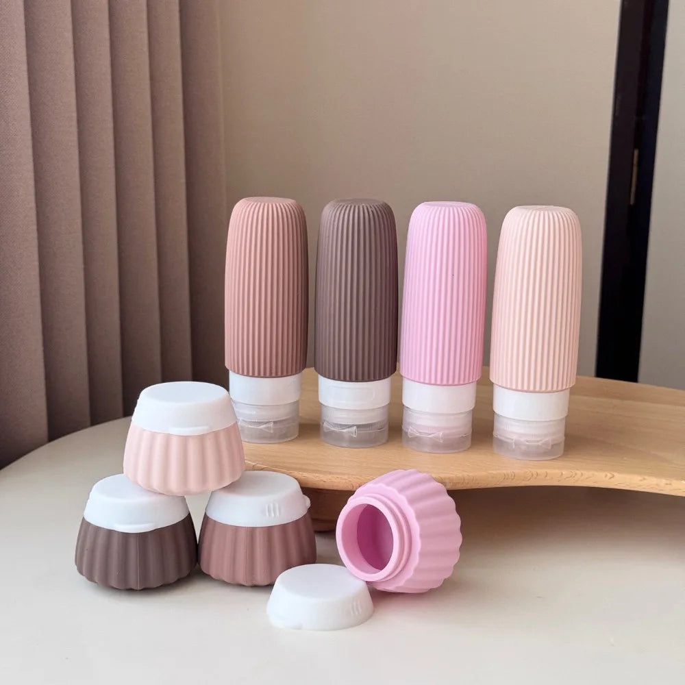 Practical Travel Leak Proof Silicone Refillable Bottles Portable Qme