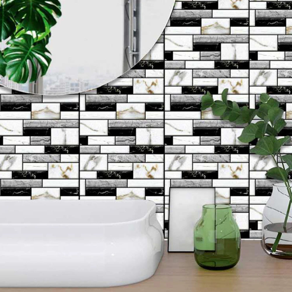 10/20PCS Self-Adhesive Wall Pasted Waterproof Anti-Fouling Beautify Decorative Living Room Tv Background Wall Qme