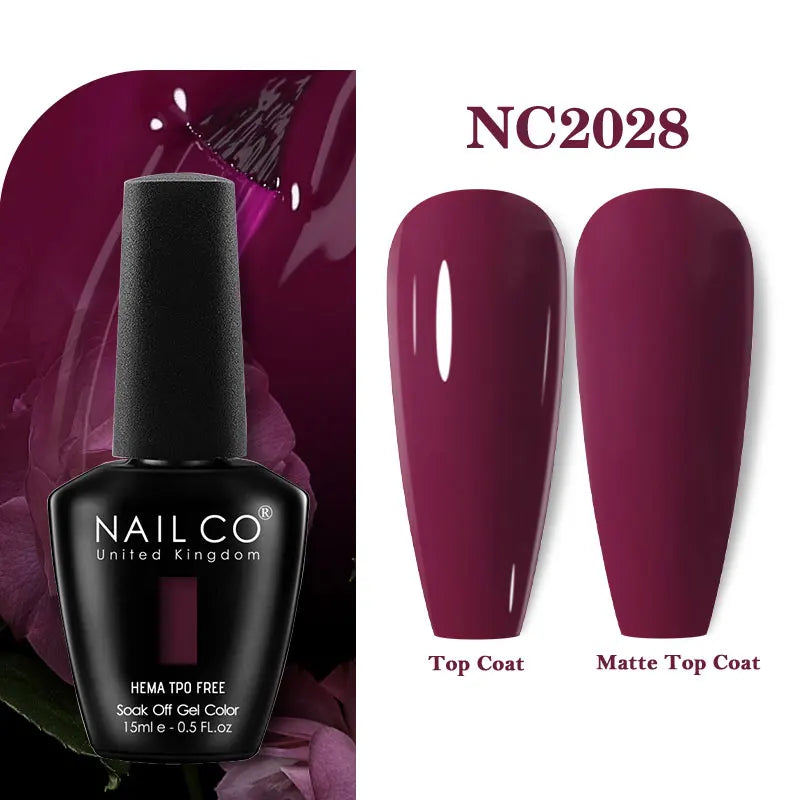 NAILCO Green Series Dark Gel Nail Polish Lasting Hybrid Base Matte