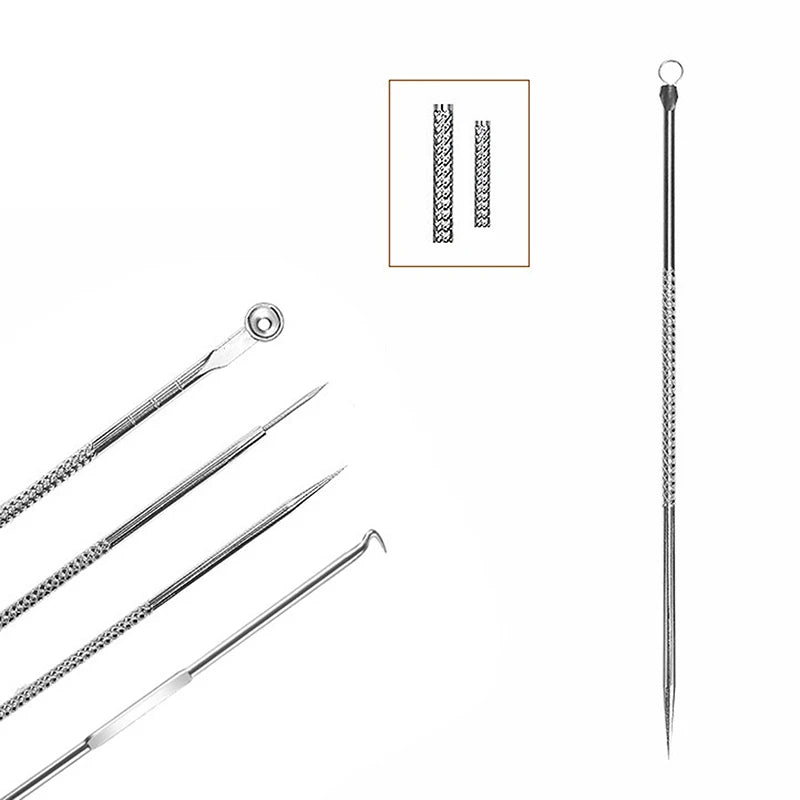 Stainless Steel Acne Extractor Tool Professional Pimple Blemish Qme