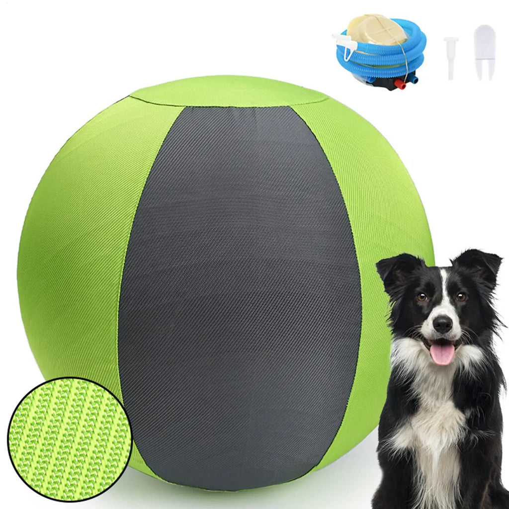 Herding Ball for Dogs Inflatable Puppy Playing Giant Dog Ball Toy for Pet Parents Animal Lovers Trainers Backyard Lawn Garden Qme