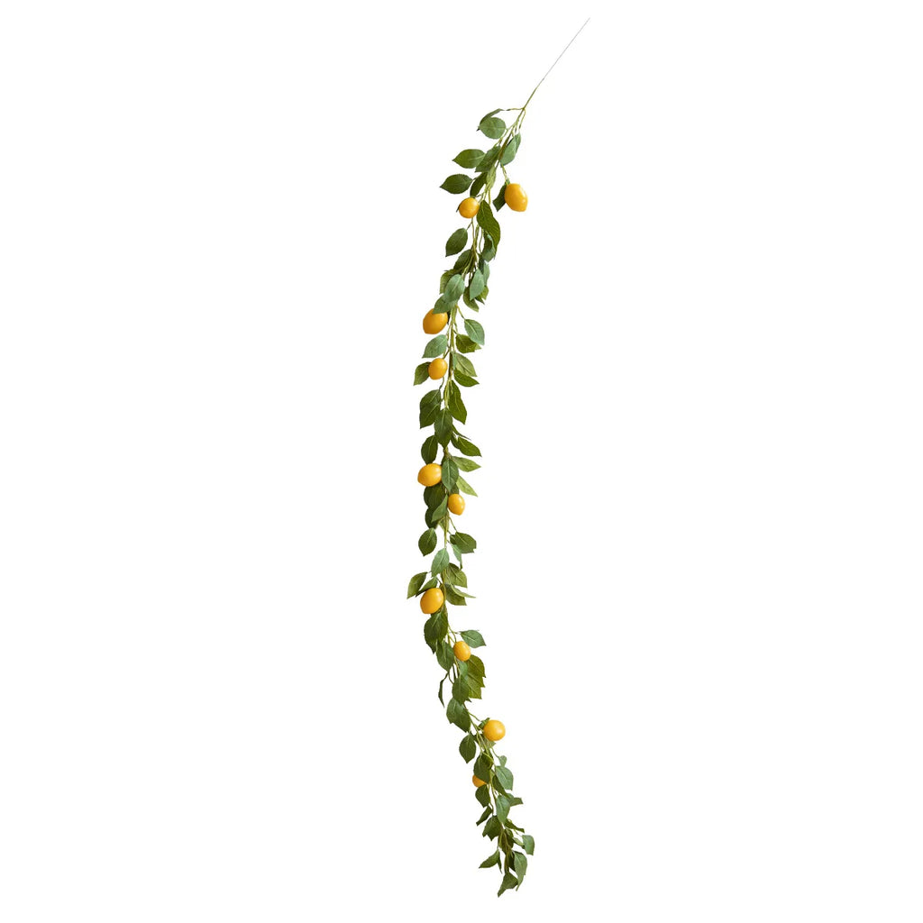 Artificial Lemon Wreath With Green Plants Home Door Wall Cover Wedding Holiday Party Dining Table Decoration Qme 1pc