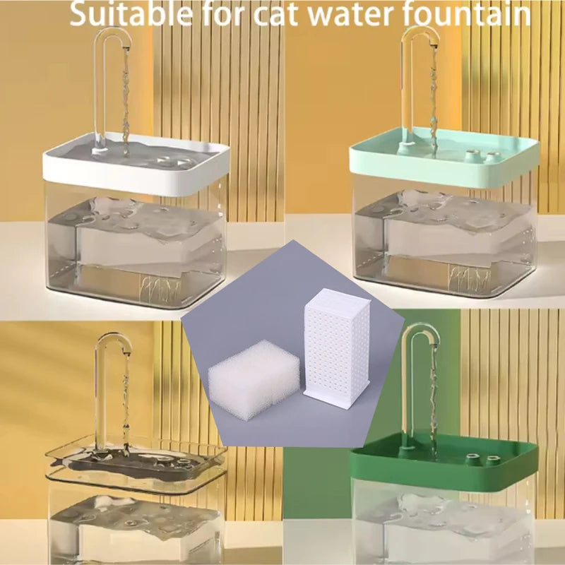 Pet Friendly Activated Carbon Sponge Water Fountain Filters for Cats Qme