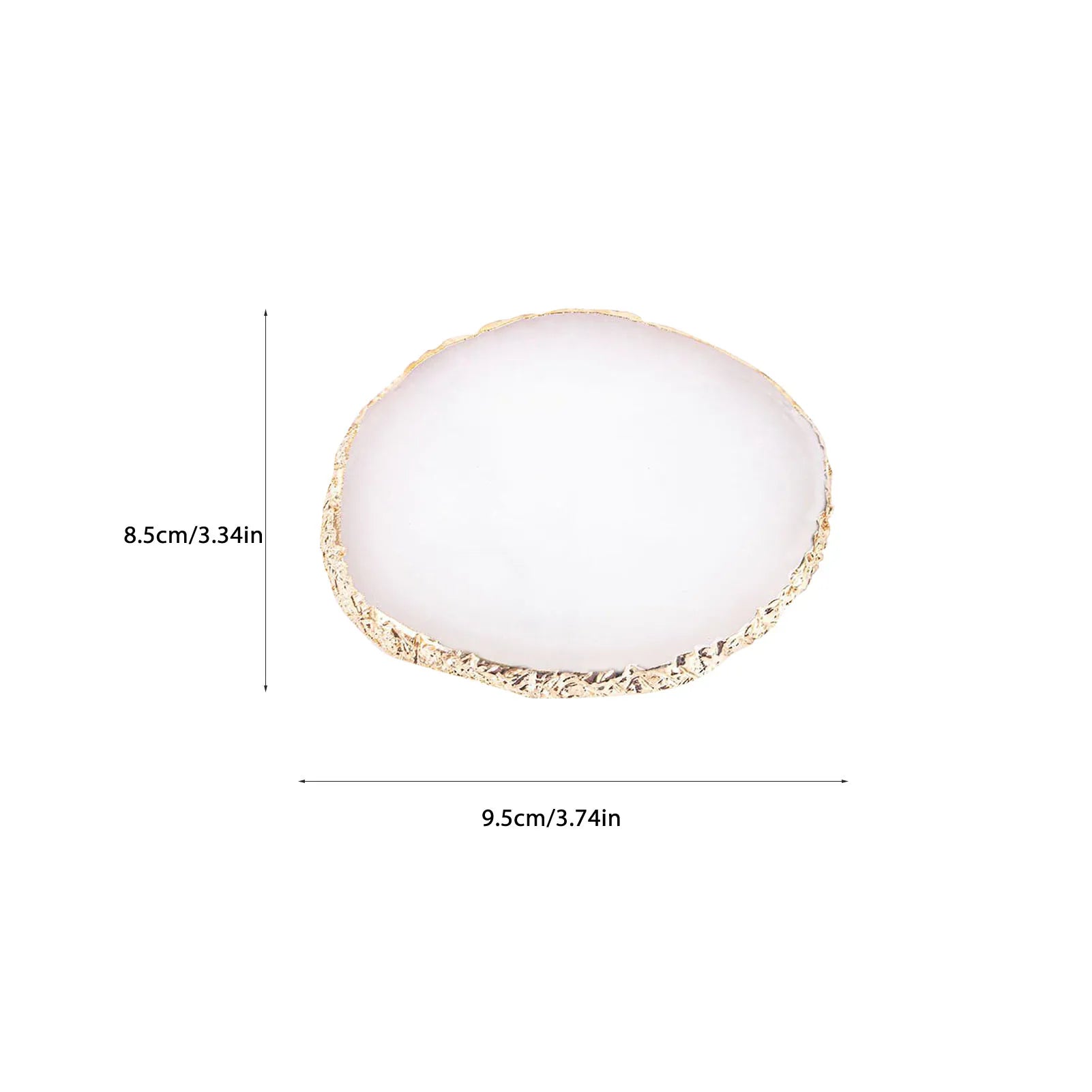 Nail Art Painting Palettes Nail Art Palette Gold Hem Trim Agate Texture Resin Nail Art Color Mixing Display Board for Nail Salon Qme