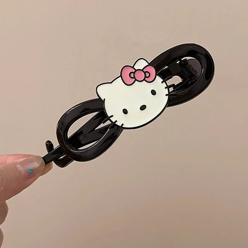 Hello Kitty Cute Cartoon Hair Clips Student Hair Accessories Versatile Hair Clips Hair Clips for Updos and Straight Hair Qme 1