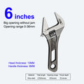 4/5/6/8 Inch Short Handle Adjustable Wrench Portable Mini Large Opening Monkey Spanner Household Wrench Tools Qme A3