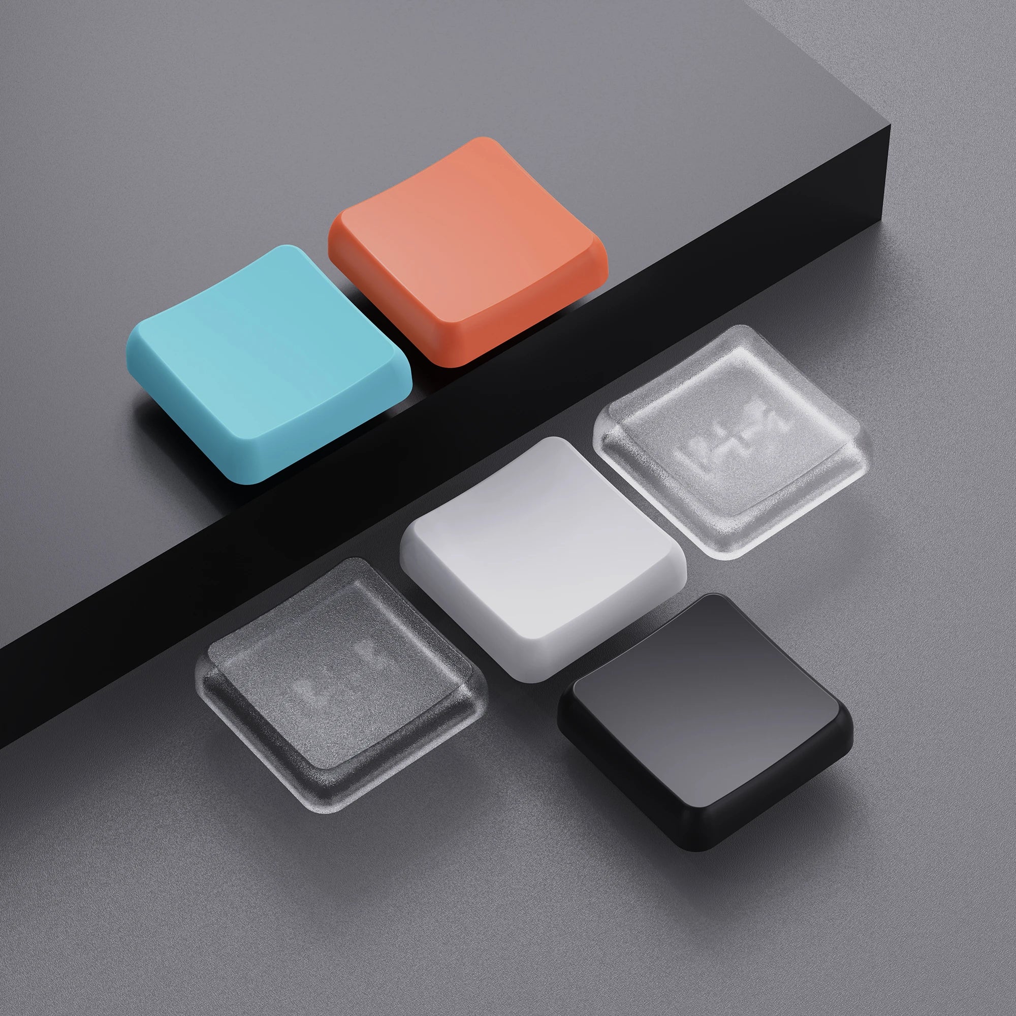 5/10/30/50pcs CFX Low Profile Choc PBT Keycaps for Kailh 1350 Choc Switch Mechanical Keyboard Ultra Thin Black White Transparent Qme