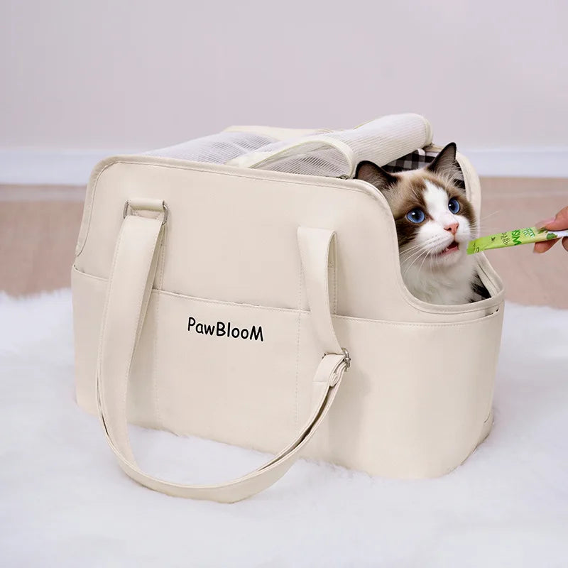 A Puppy Go Out Portable Shoulder Handbag Dog Bag Pet Cat Chihuahua Yorkshire Dog Supplies Suitable For Small Dogs Dog Carrier Qme