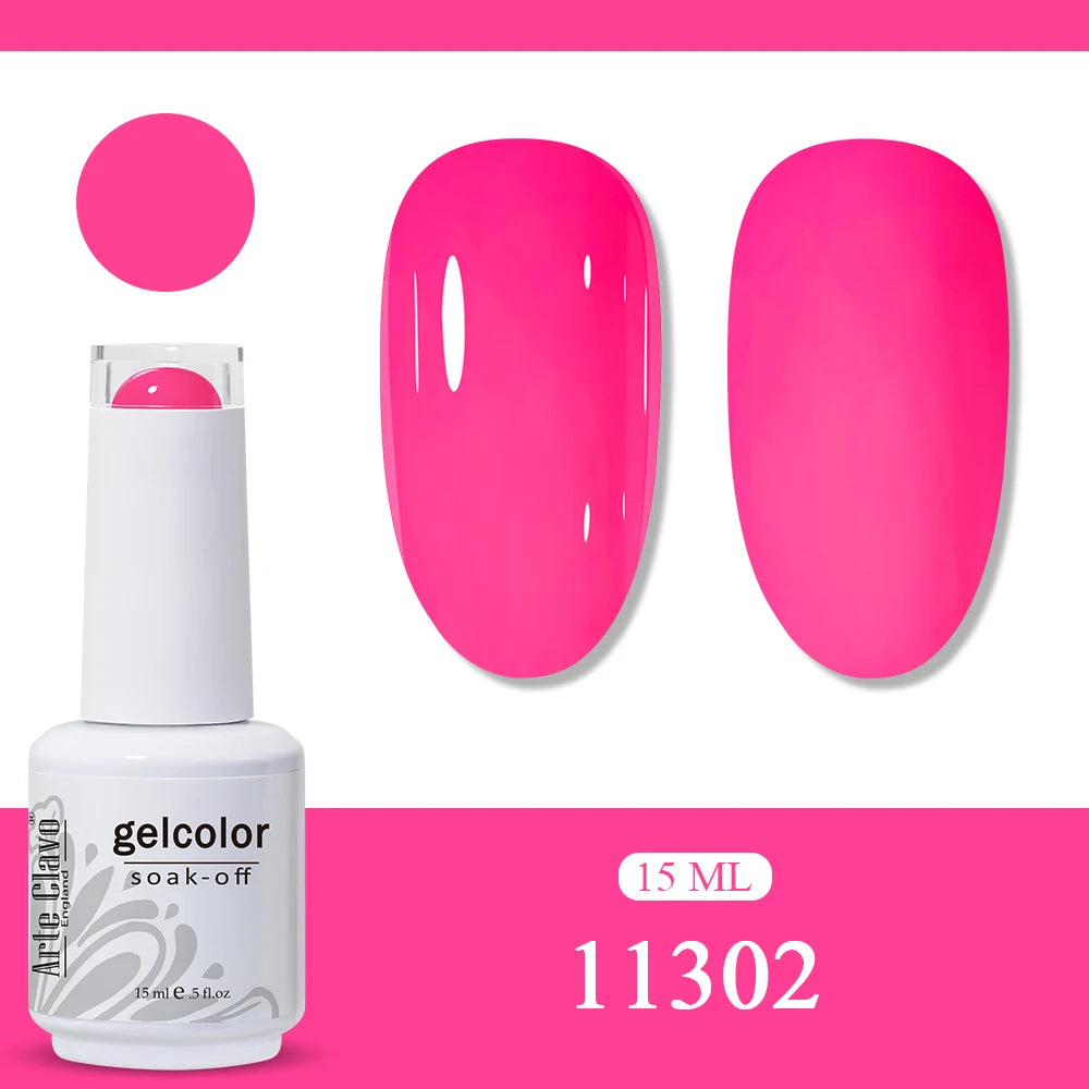 Arte Clavo Amber Gel Nail Polish Translucent Vintage Jelly Semi
