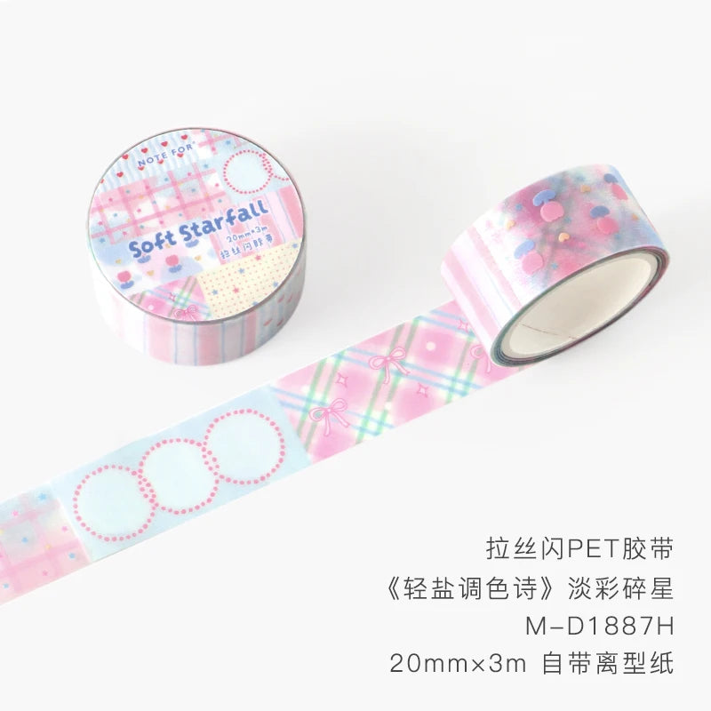 Korean Style Cartoon Light Salt Verse Making Tapes DIY Scrapbook Stickers for School Planner Decor Personalized Stationery Qme A best-selling