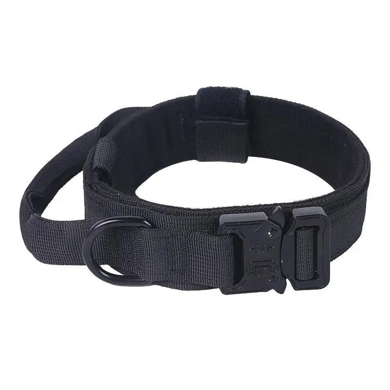 Heavy Duty Nylon Dog Collar Adjustable Buckle High Tensile Strength For Large Dogs Walking Training Hiking Qme XL H