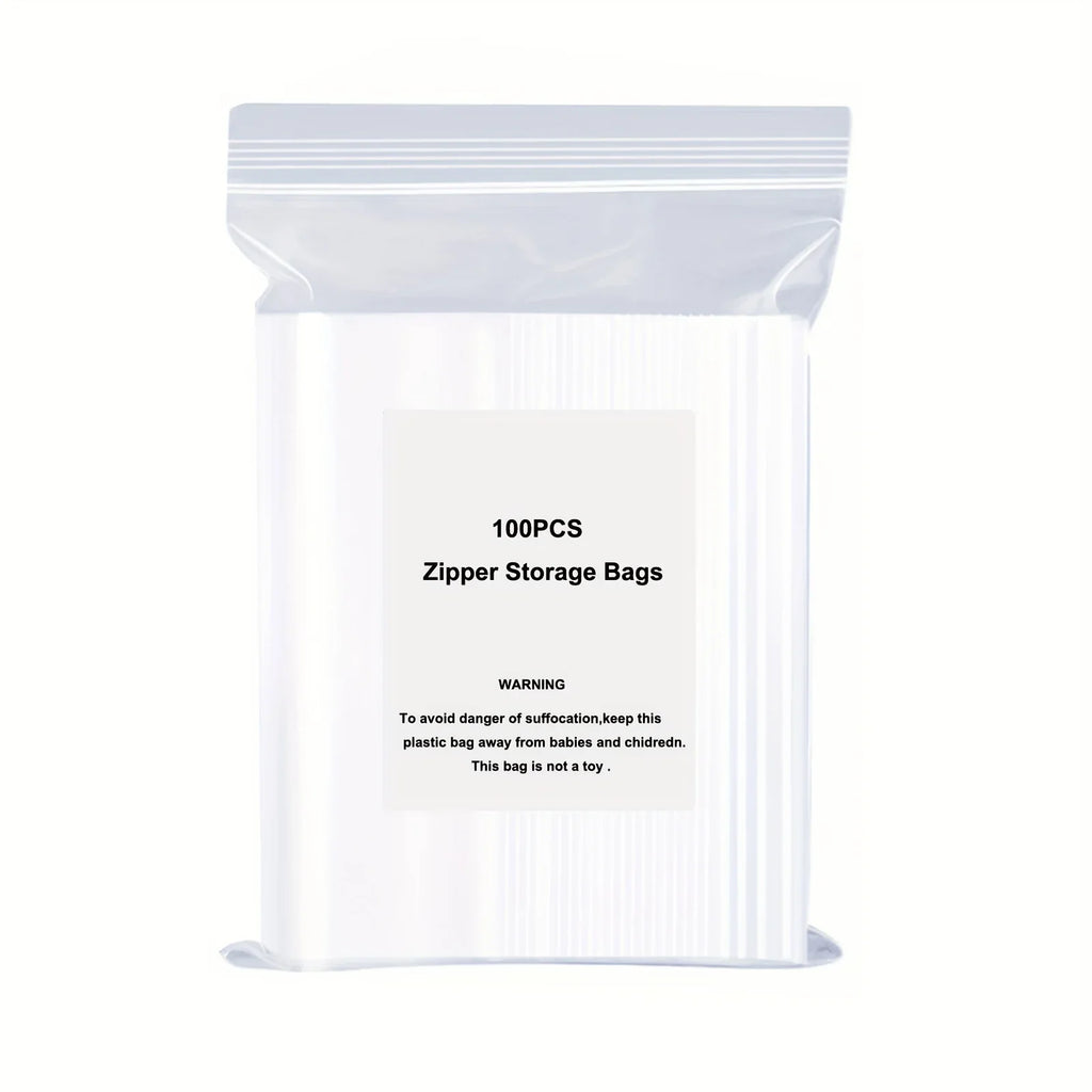 Transparent storage bag - A sealed small bag used for organizing small items, highly suitable for travel, handicraft making Qme