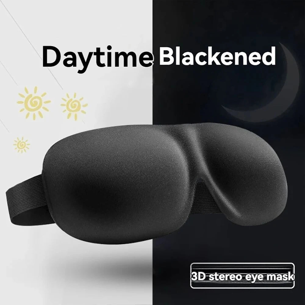 3D Eye Mask Contoured Cup Blindfold Night Sleep Face Masks Block Out Light Women Men Eyepatch Comfortable Soft Fit for Sleeping Qme