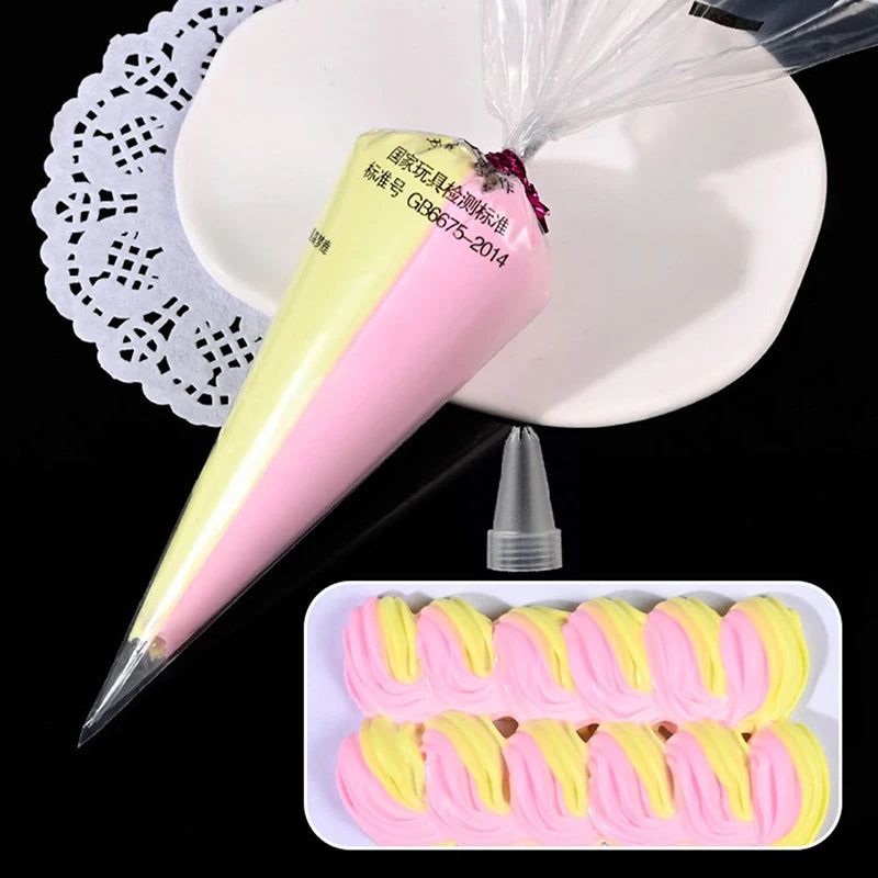 100g Two Color Whipped Cream Glue Diy Phone Case Materials Fake Cream Clay Glue with Nozzle Jewelry Making Qme style 8