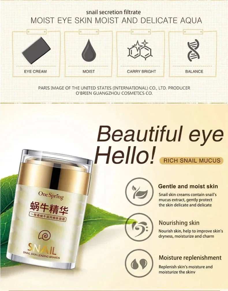 OneSpring Face Cream Whitening Snail Cream Aloe Vera Anti Aging Anti Wrinkle Nourishing Acne Treatment Moisturizing Repair Skin Qme