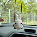 Handmade Knitted Animal Keychain Pendants Cute Frog Duck Rabbit Chick Qme A3