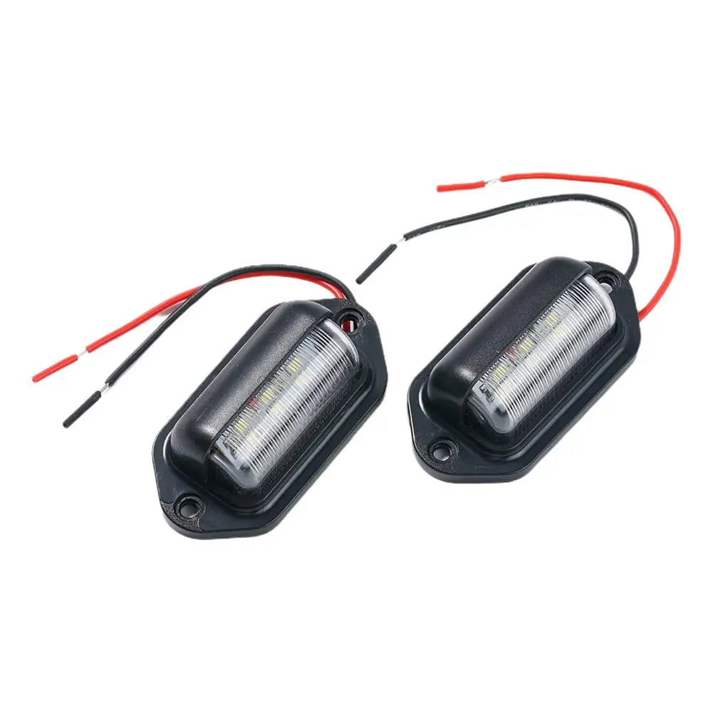 LED License Plate Light SUV Truck Trailer Van Tag Step Lamp Taillight Qme 1 set