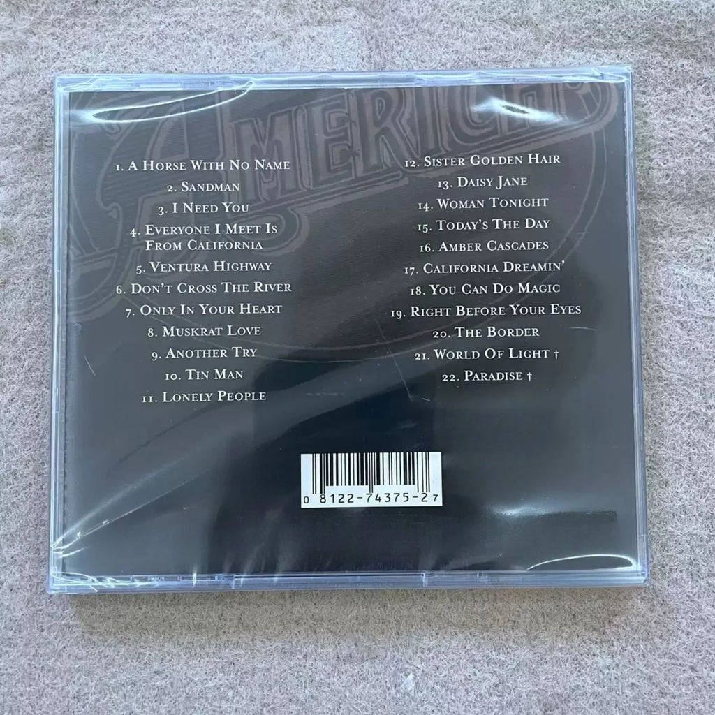 America Greatest Hits CD, Featuring Tracks Including A Horse with No Name, Conveying Healing Charm of 70s Soft Rock Qme