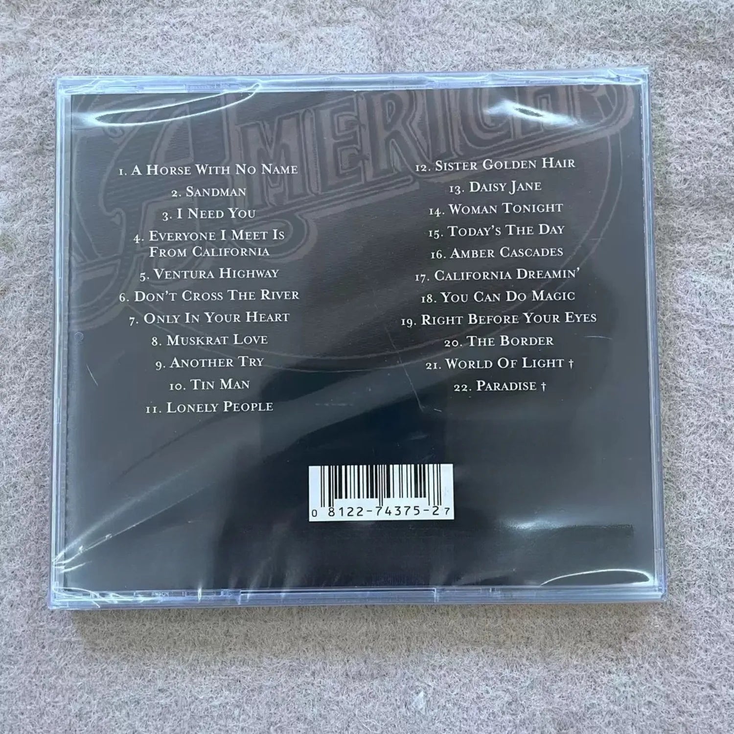 America Greatest Hits CD, Featuring Tracks Including A Horse with No Name, Conveying Healing Charm of 70s Soft Rock Qme