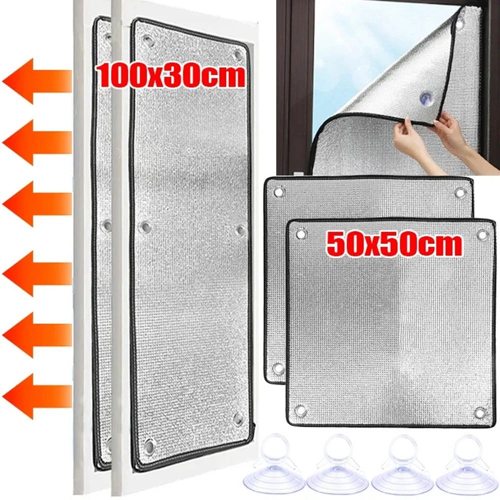 Double-Layer Aluminum Foil Insulation Film Thicken Sash Roof Insulation Shading Sunshine House Roof Windows Balcony Sunshade Qme