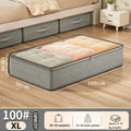 Drawer Style Flat Under-Bed Storage Box Low Profile Organizer for Off-Season Blankets & Clothing Home Closet Must-Have Qme XL