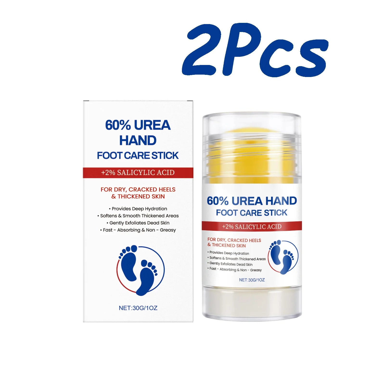 Hand Foot Moisturizing Stick Anti-Cracking Feet Exfoliating Removal Dead Skin Smooth Soft Skin Hand Feet Nourishing Care Balm Qme 60g Boxed